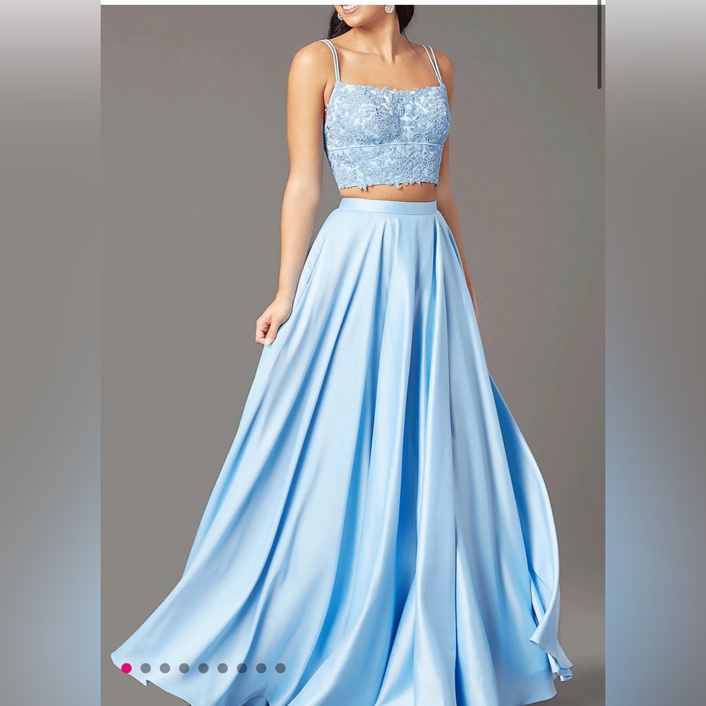 Blue prom dress
